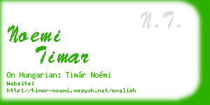 noemi timar business card